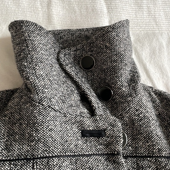 SOIA & Kyo Wool Blend Tweed Coat Size Medium - Picture 7 of 10